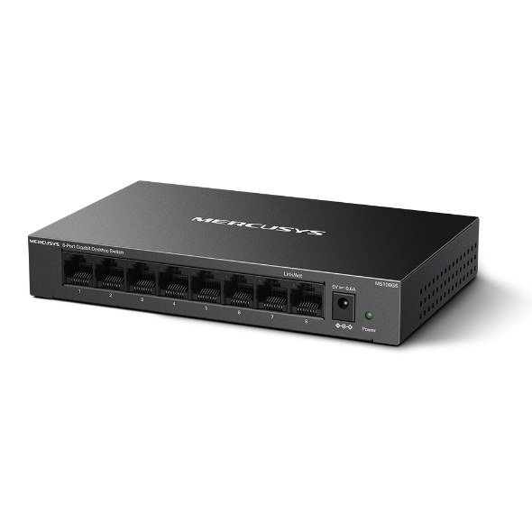 Фото Коммутатор настольный Mercusys MS108GS с 8 гигабитными портами