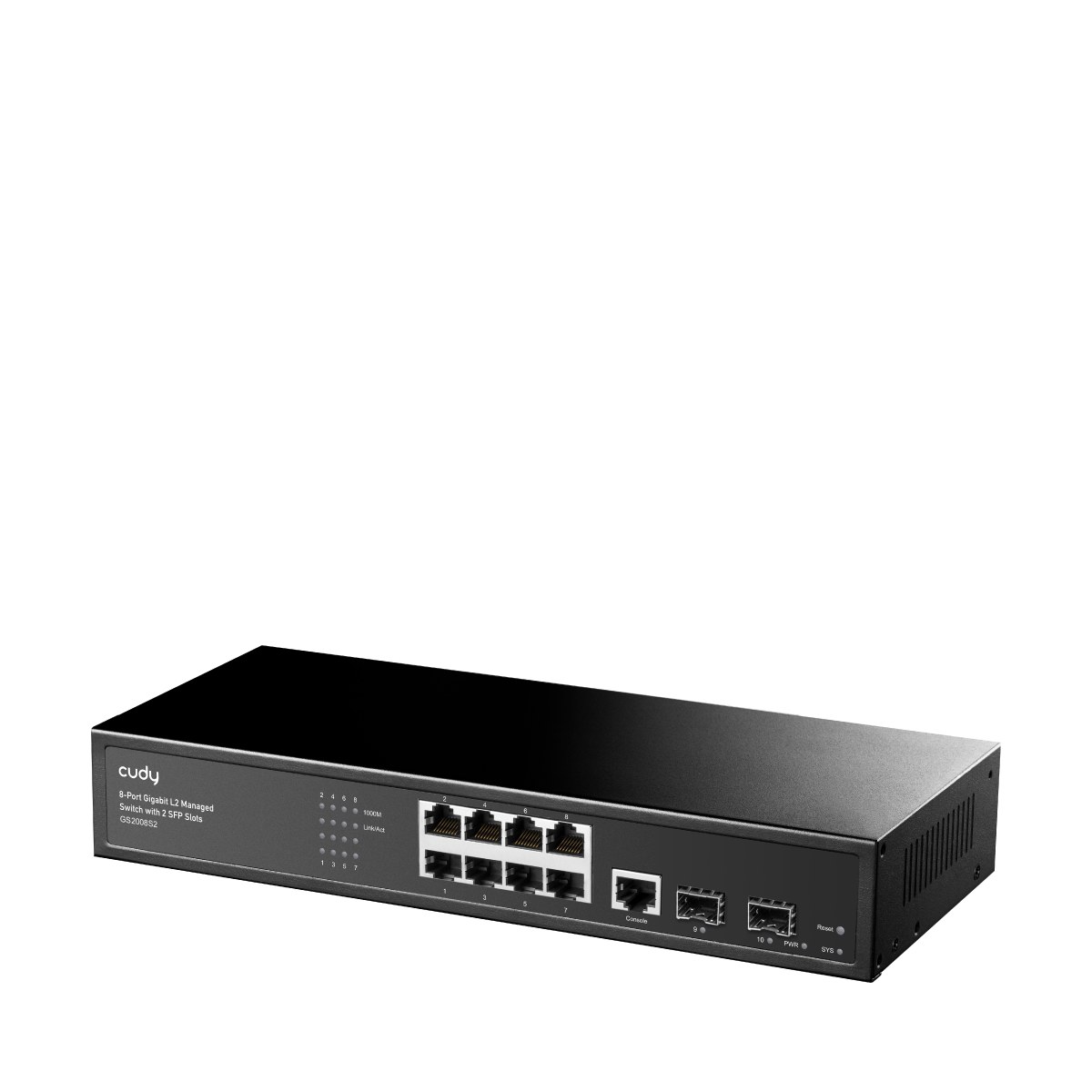 Фото Коммутатор Cudy GS2008S2, 8×1 Гбит/с, 2×1 Гбит/с SFP