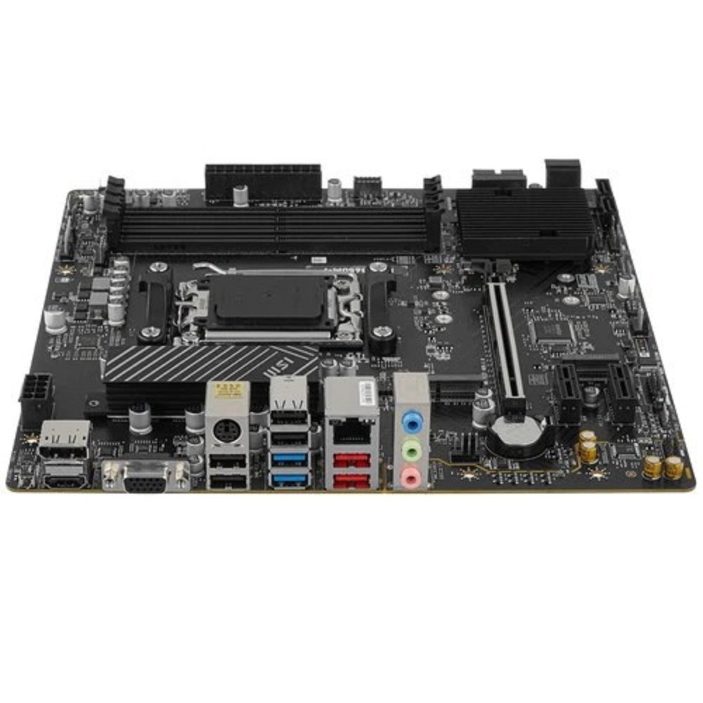 Фото Материнская плата MSI PRO B650M-P, AM5, AMD B650, 4xDDR5, 4xSATA, 2xM.2, 1xPCI-E 4.0 x16, 2xPCI-E 4.0 x1, 1xHDMI, 1xDP, 1xVGA, 1x2.5Gb LAN, 2xUSB 3.2 Gen 1, 2xUSB 3.2 Gen 2, 3x3.5 мм, 7.1, Micro-ATX
