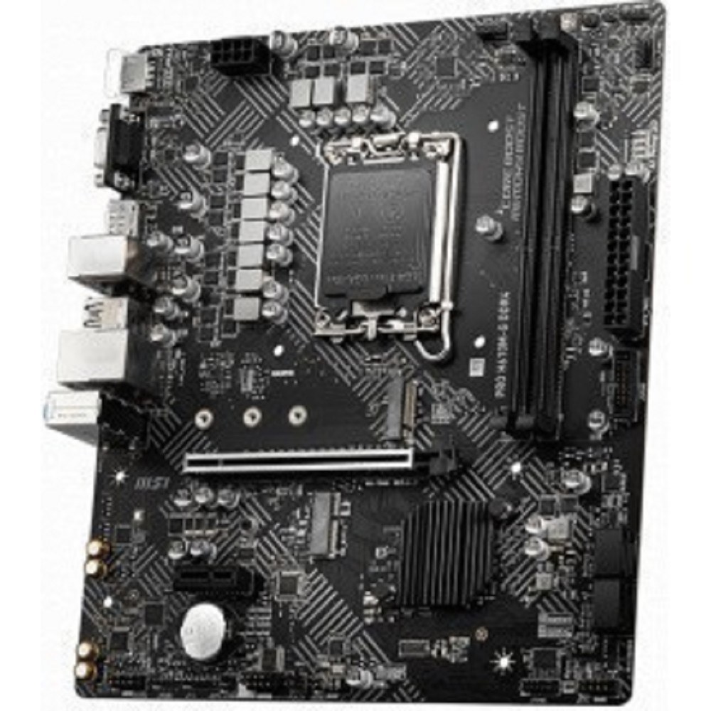 Фото Материнская плата MSI PRO H610M-G DDR4, LGA 1700, Intel H610, 2xDDR4, 4xSATA, 1xM.2, 1xPCIe 4.0 x16, 1xPCIe 3.0 x1, 1xHDMI, 1xDP, 1xVGA, 1xRJ45 1Gb, 2xUSB-A 3.2 Gen 1, 4xUSB-A 2.0, 3x3.5мм, 7.1, mATX