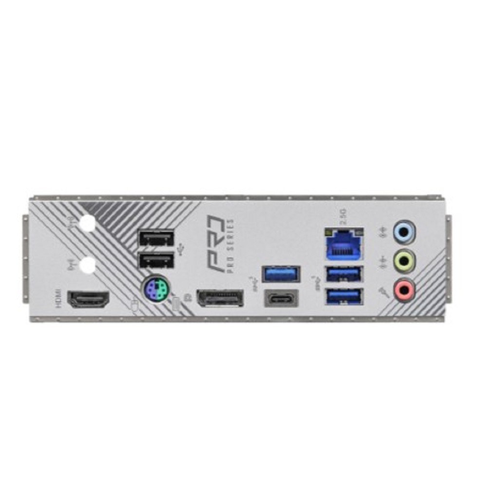 Фото Материнская плата ASRock B760M Pro RS, Micro-ATX, LGA 1700, Intel B760, 4xDDR5, 4xSATA, 3xM.2, 1xPCI-E 5.0 x16, 1xPCI-E 3.0 x4, 1xHDMI, 1xDP, 1x 2.5Gb LAN, 3xUSB 3.2 Gen 1, 2xUSB 2.0, 3x3.5 мм, 7.1, ATX