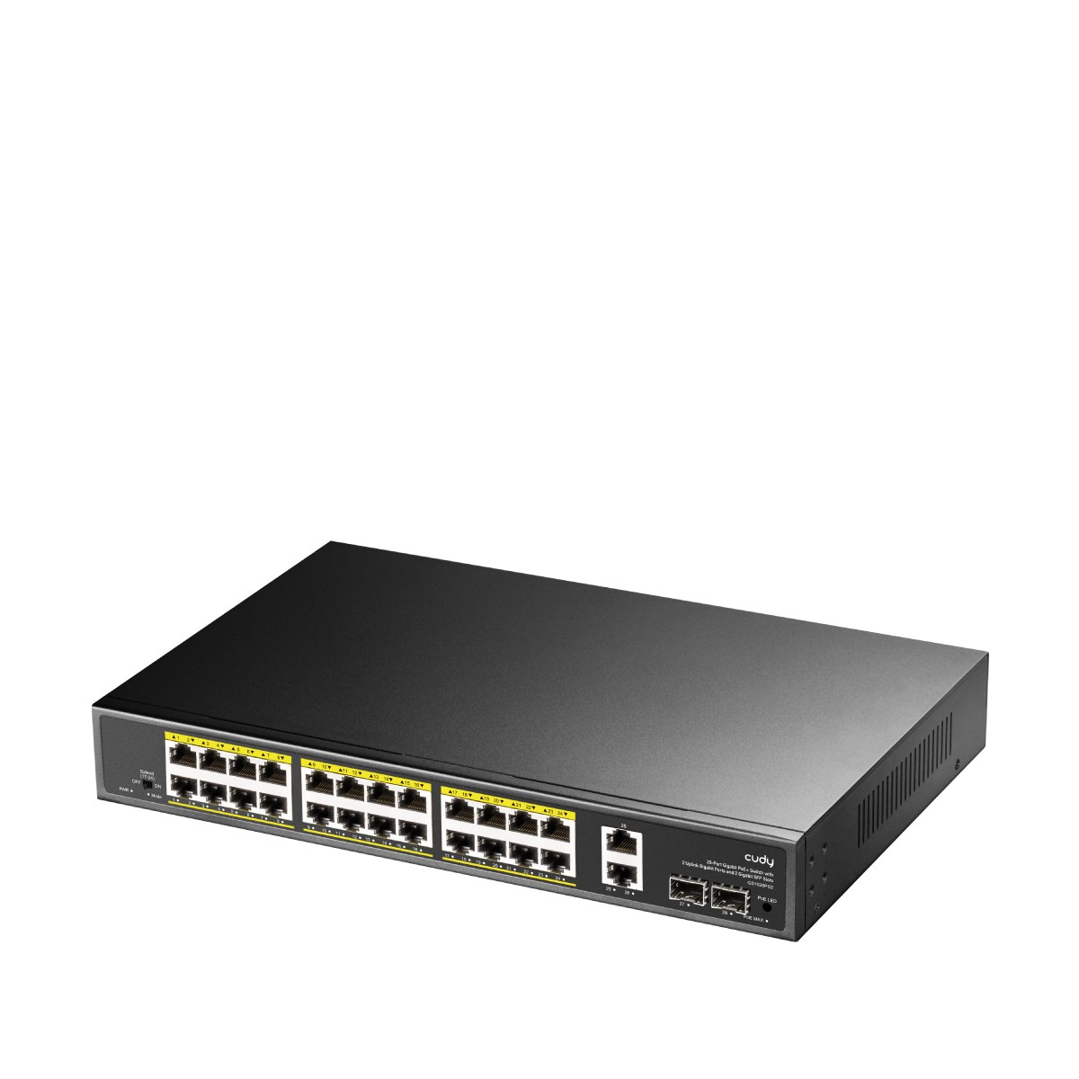 Фото Коммутатор Cudy GS1026PS2, 24×1 Гбит/с, 2×1 Гбит/с Combo (RJ-45/SFP), 2×1 Гбит/с SFP