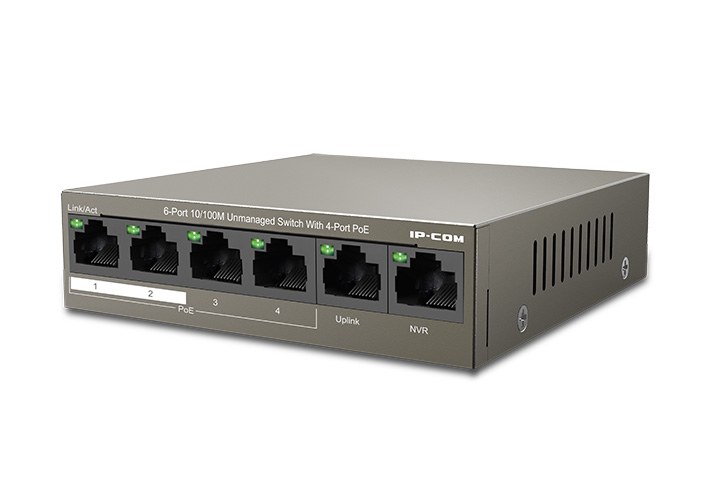 Фото Коммутатор IP-COM F1106P-4-63W 6PORT 4POE