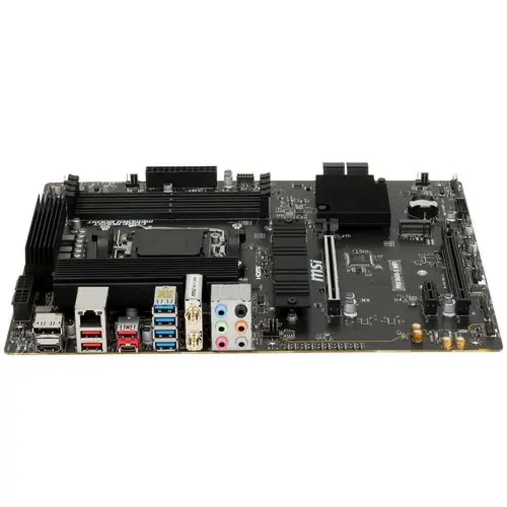 Фото Материнская плата MSI PRO B650-S WIFI, AM5, AMD B650, 4xDDR5, 4xSATA, 2xM.2, 1xPCI-E 4.0 x16, 1xPCI-E 4.0 x4, 1xHDMI, 1xDP, 1x2.5Gb LAN, 3xUSB 3.2 Gen 1, 3xUSB 3.2 Gen 2, 6x3.5 мм, 7.1, Standard-ATX