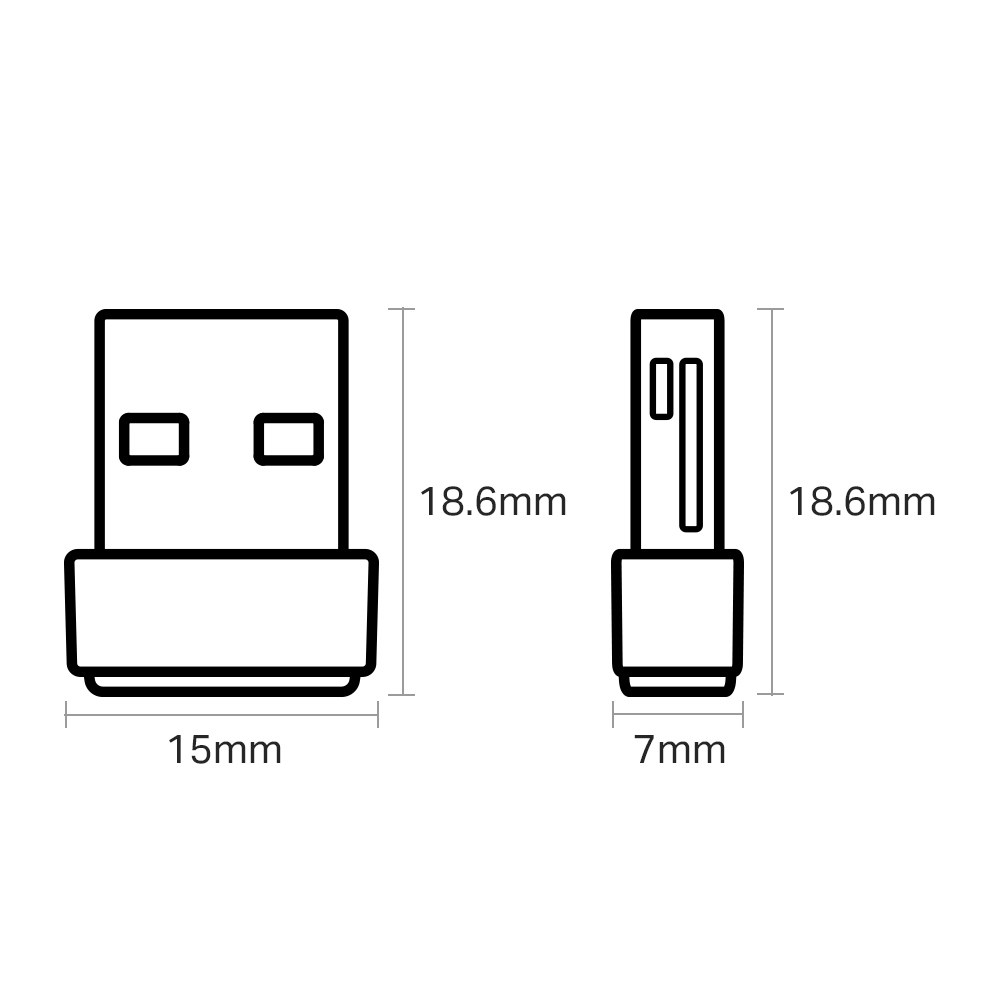 Фото Адаптер TP-Link Archer T2U NANO AC600 Nano Wi-Fi USB-адаптер