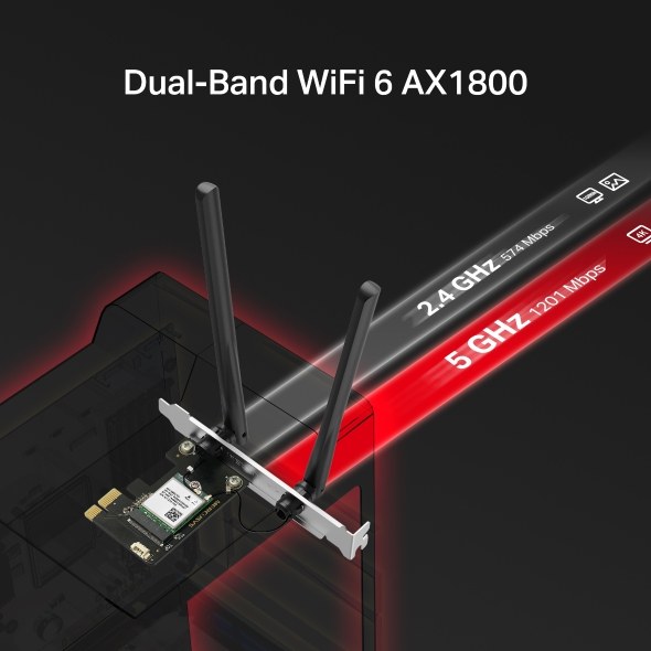 Фото PCI-E Wi-Fi адаптер Mercusys MA70XE AX3000