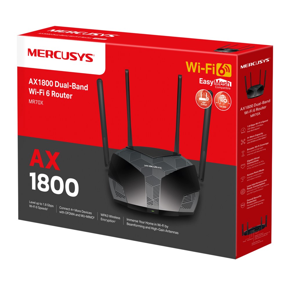 Фото Точка доступа Mercusys MR70X AX1800