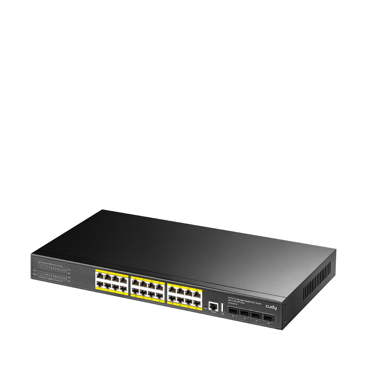 Фото Коммутатор Cudy GS5024PS4, 24×1 Гбит/с, 4×10 Гбит/с SFP+