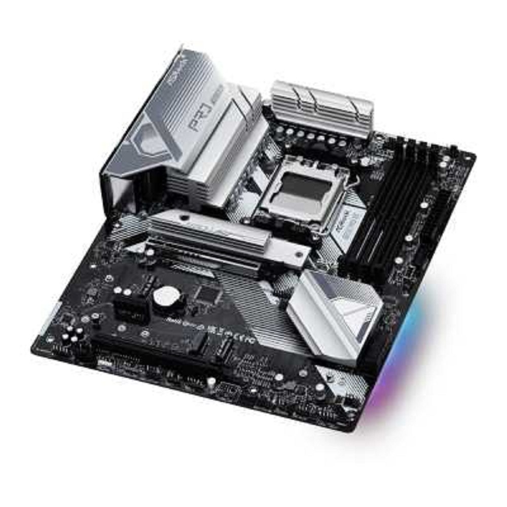 Фото Материнская плата ASRock B650 PRO RS, AM5, AMD B650, 4xDDR5, 4xSATA, 3xM.2, 1xPCIe 4.0 x16, 1xPCIe 3.0 x4, 1xPCIe 3.0 x1, 1xDP, 1xHDMI, 1x2.5Gb LAN, 1xUSB-C 10Gbps, 1xUSB-A 10Gbps, 2xUSB-A 5Gbps, 6xUSB-A 2.0, 3x3.5 мм, 7.1, ATX