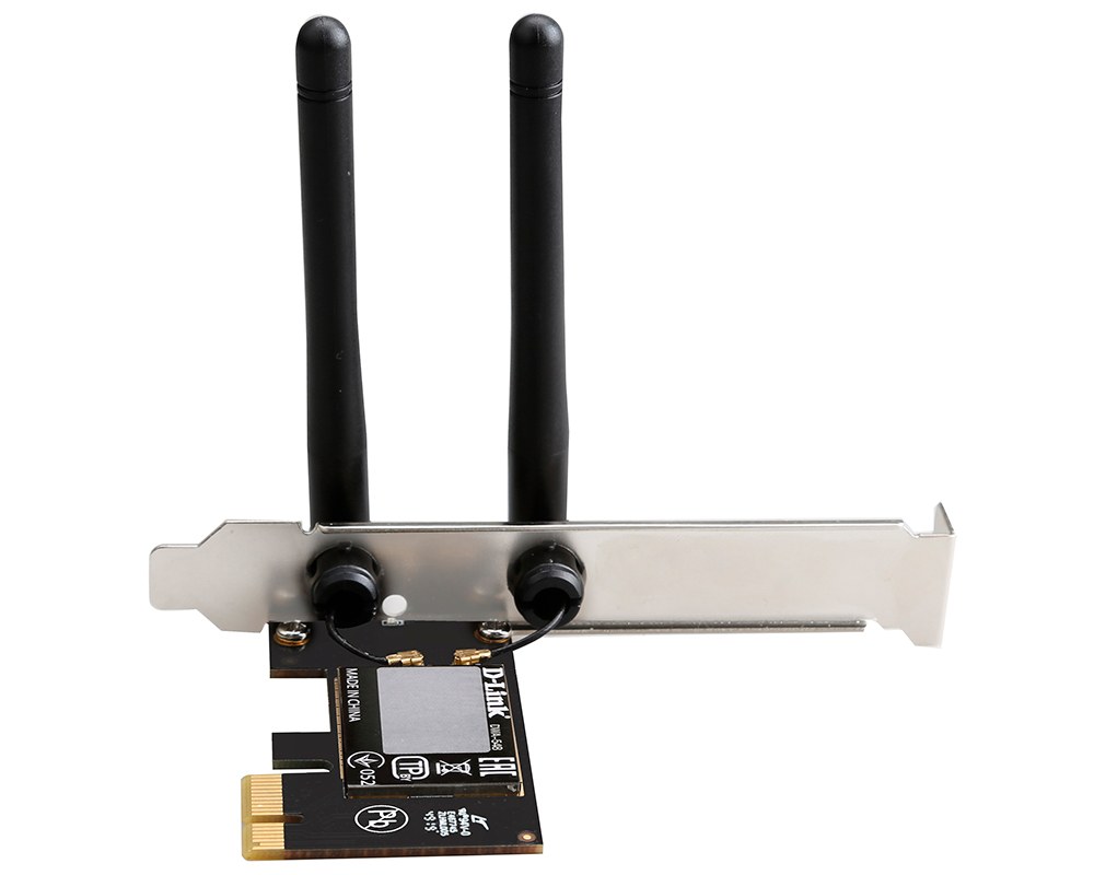 Фото Сетевой адаптер Wi-Fi D-Link DWA-548 DWA-548/10/C1A N300 PCI Express (ант.внеш.несъем.) 2ант.