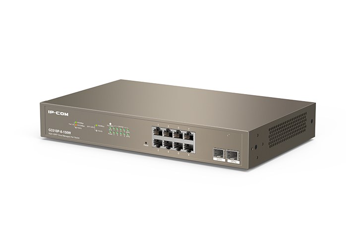Фото Коммутатор IP-COM G3310P-8-150W PoE с облачным управлением 8GE+2SFP