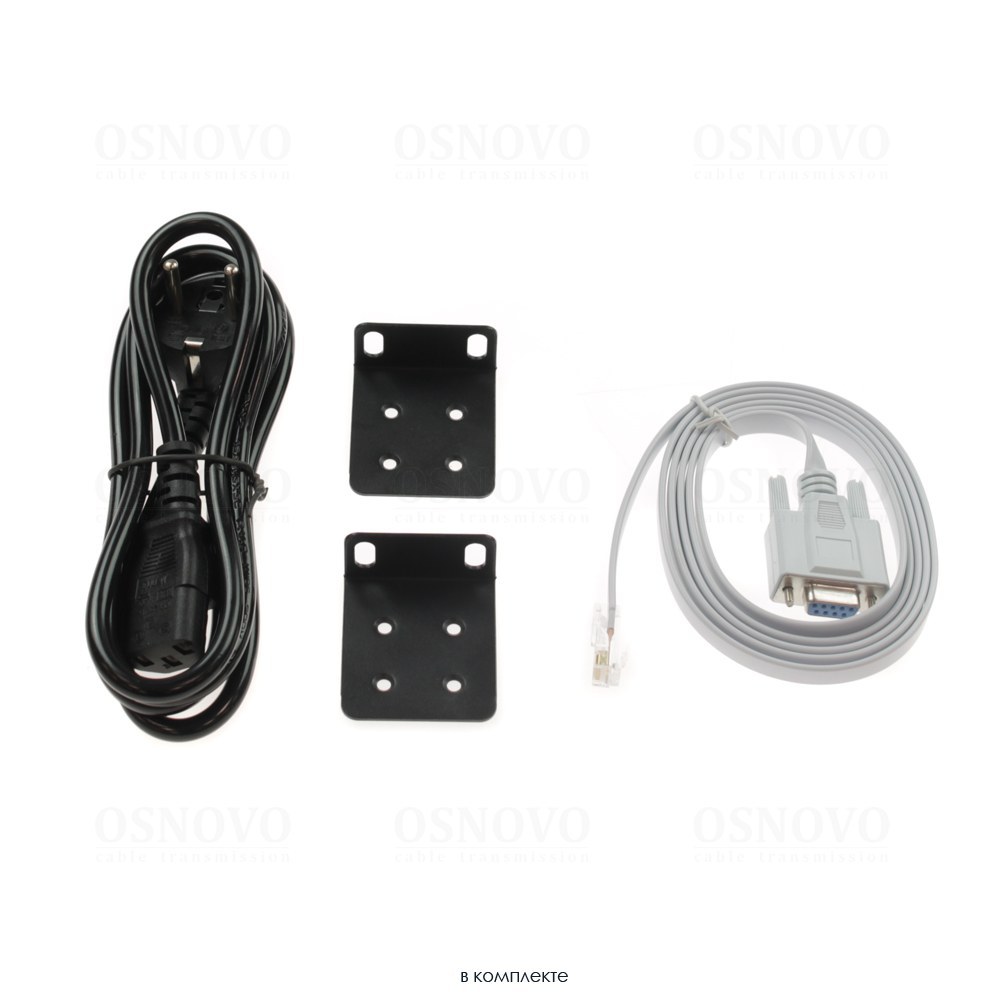 Фото Управляемый L2+ коммутатор OSNOVO SW-24G4X-L2 Gigabit Ethernet на 28 портов. Порты: 24 x GE (10/100/1000Base-T) + 4 x 1G/10G SFP+ Uplink. Консольный порт, Уровень управления L2+. Поддержка Jumbo Frame