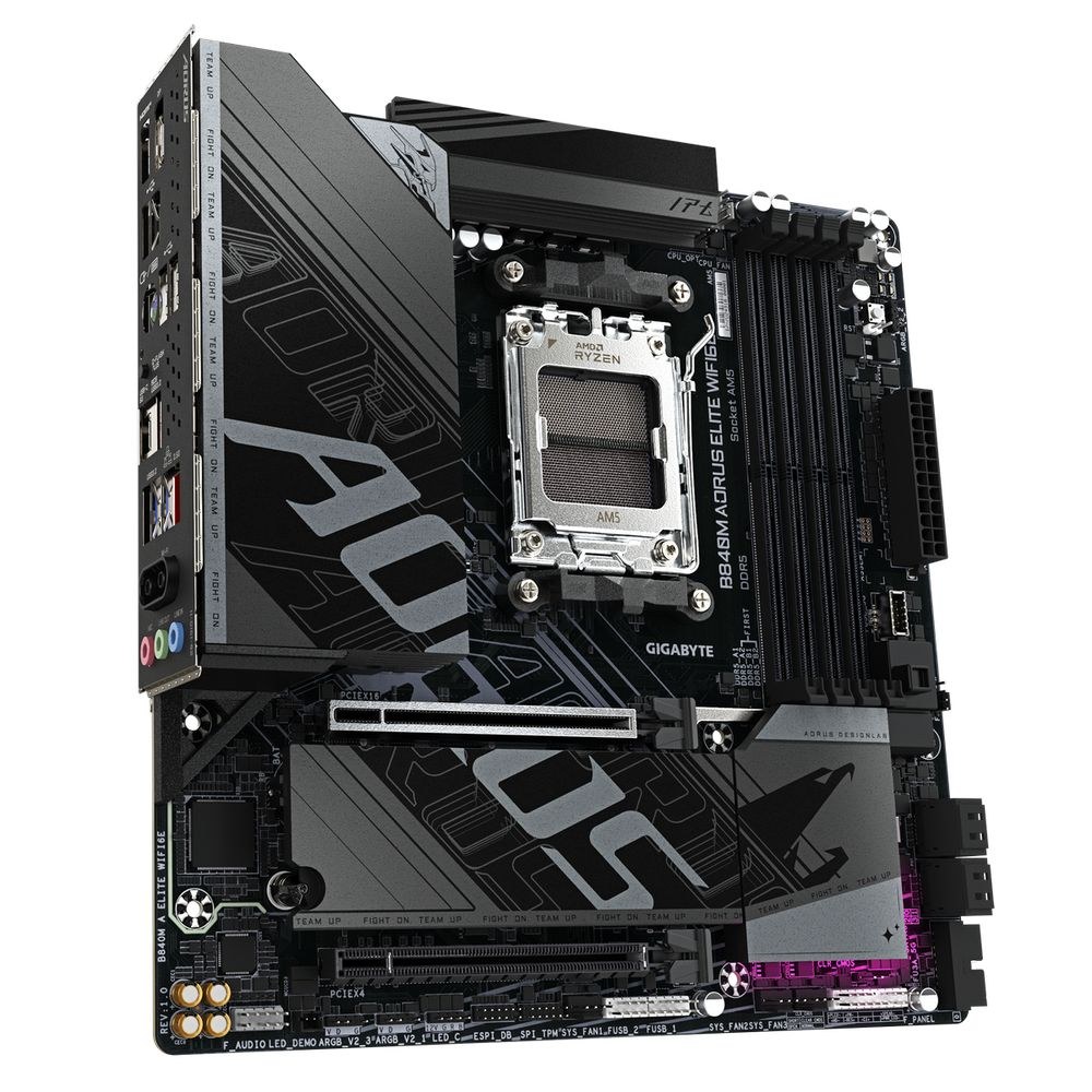 Фото Материнская плата Gigabyte B840M AORUS ELITE WIFI6E, RTL