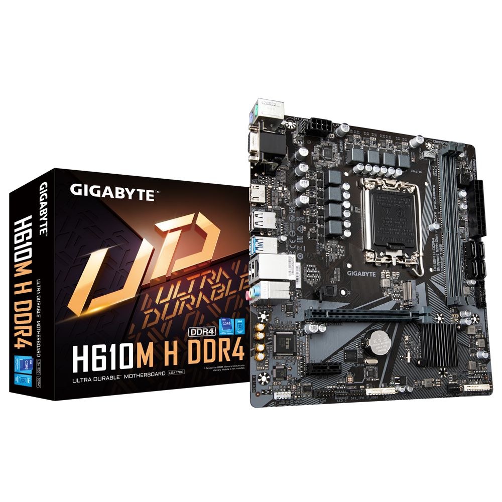 Фото Материнская плата MSI PRO H610M-G, LGA 1700, Intel H610, 2xDDR5, 4xSATA, 1xM.2, 1xPCIe 4.0 x16, 1xPCIe 3.0 x1, 1xHDMI, 1xDP, 1xVGA, 1xRJ45 1Gb, 2xUSB-A 3.2 Gen 1, 4xUSB-A 2.0, 3x3.5мм, 7.1, mATX