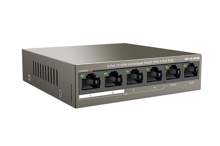 Фото Коммутатор IP-COM F1106P-4-63W 6PORT 4POE