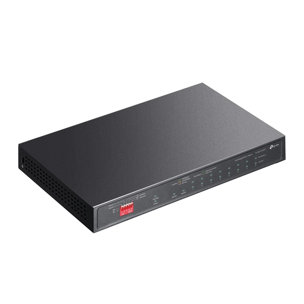 Фото Сетевой коммутатор TP-LINK 1xSFP 1xRJ45 Количество портов PoE+ 6 123 Вт TL-SG1210PP