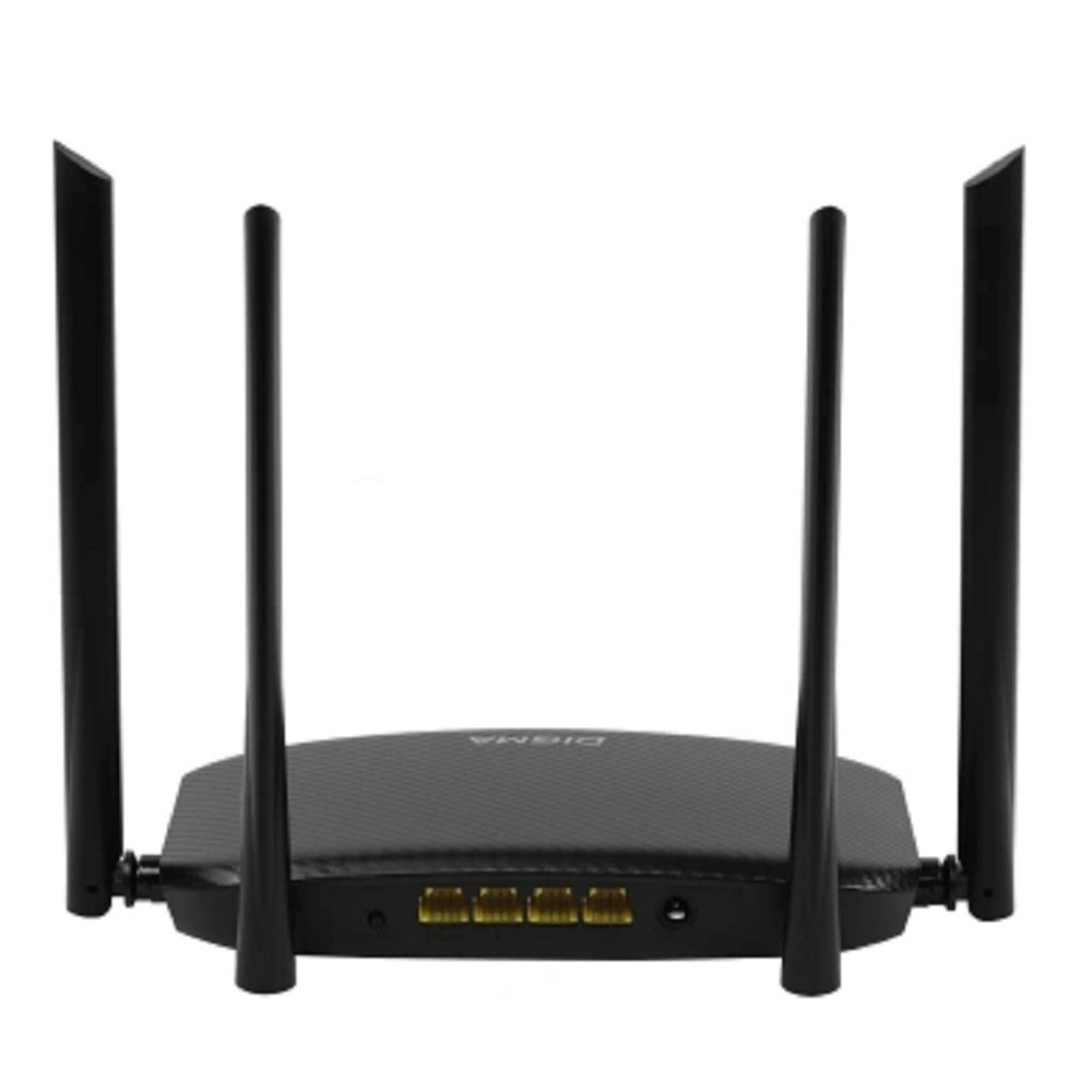 Фото Роутер беспроводной Digma DWR-AC1201 AC1200 10/100BASE-TX черный (упак.:1шт)