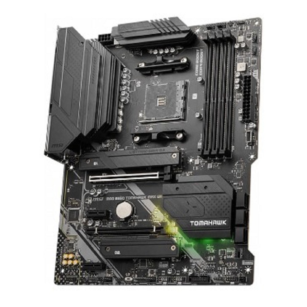 Фото Материнская плата MSI MAG B550 TOMAHAWK MAX WIFI, AM4, AMD B550, 4xDDR4, 6xSATA, 2xM.2, 1xPCI-E 4.0 x16, 1xPCI-E 3.0 x4, 2xPCI-E x1, 1xHDMI, 1xDP, 1x 2.5Gb LAN, 2xUSB-A 2.0, 2xUSB-A 3.2 Gen 1, 1xUSB-A 3.2 Gen 2, 1xUSB-C 3.2 Gen 2, 5x3.5 мм, 7.1, ATX
