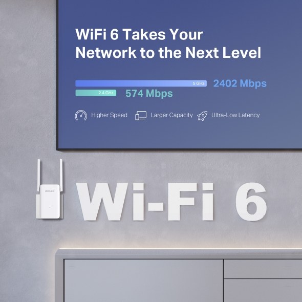 Фото Усилитель Wi-Fi сигнала Mercusys ME80X AX3000