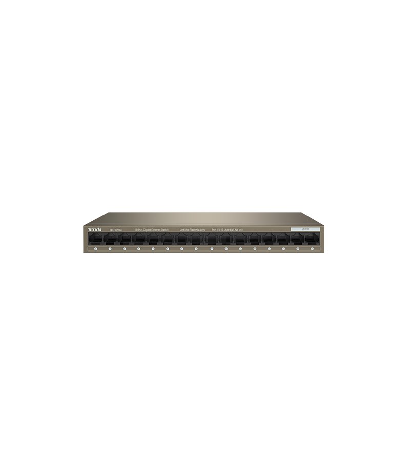 Фото Коммутатор Tenda TEG1016M неуправляемый 16-портовыйGigabit Ethernet