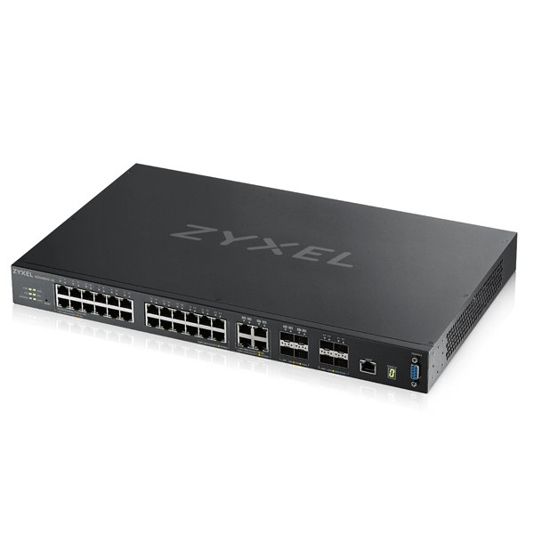 Фото Коммутатор ZYXEL ZYXEL XGS4600-32 L3 Managed Switch, 28 port Gig and 4x 10G SFP+, stackable, dual PSU