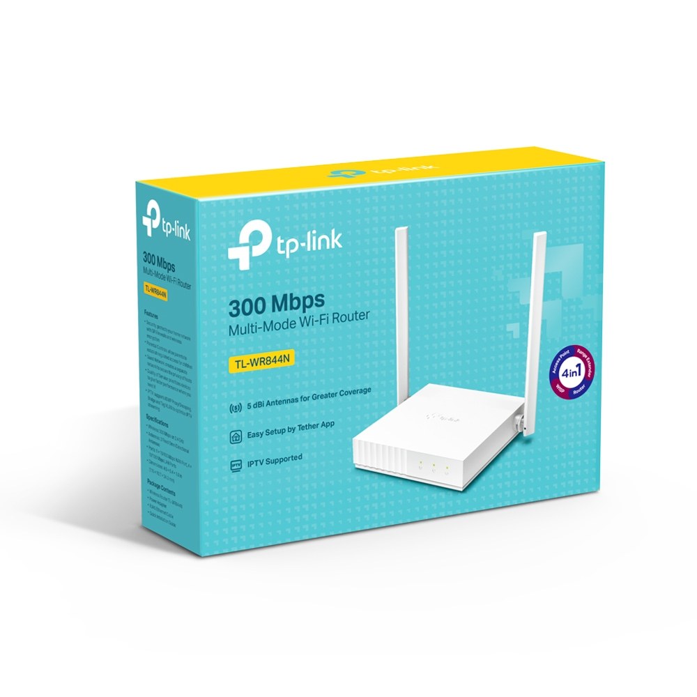 Фото Роутер беспроводной TP-Link TL-WR844N N300 10/100BASE-TX белый