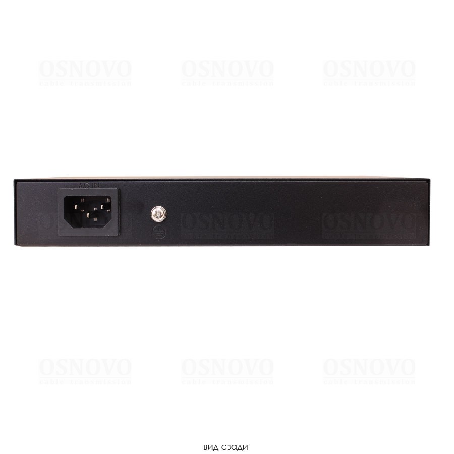 Фото Коммутатор PoE Osnovo SW-20820(120W), 8 x FE с поддержкой PoE (IEEE 802.3af/at), 2 x GE, до 30W на порт, суммарно до 115W