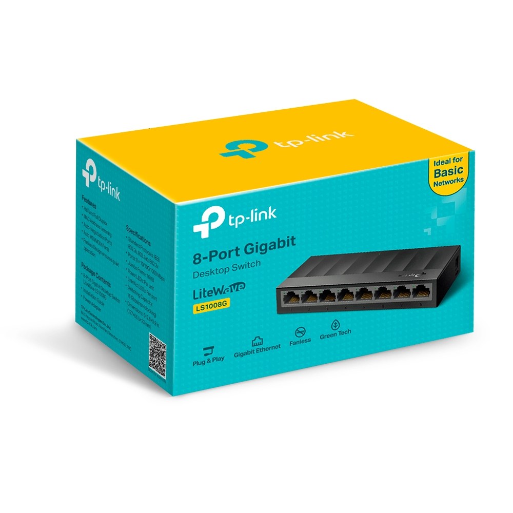 Фото Коммутатор TP-Link LS1008G (L2) 8x1Гбит/с неуправляемый