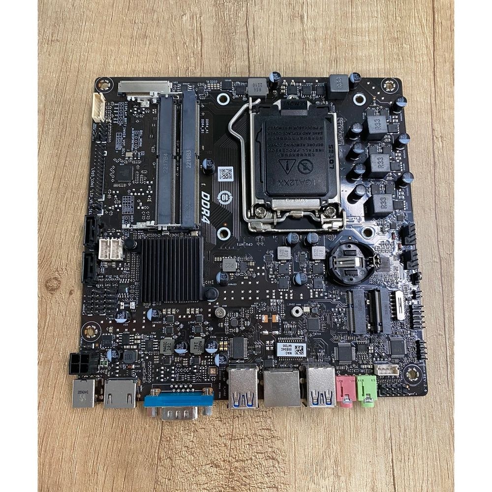 Фото Материнская плата WEIBU WB H510 (LGA1200 10-11Gen (TDP 65W), H510, SO-DDR4(2666MHz)x2, 1xM.2-M 2260/2280,1xM.2-E 2230, 2xSATA3, 4xUSB 3.0, 1xCOM, 1xHDMI, 1xGBLan, 1xMic, 1x Audio out, Thin-ITX) С ГАСКЕТКОЙ